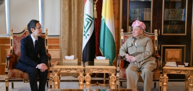Serok Barzani li Hewlerê pêşwazî li Konsulê Giştî yê nû yê Japonyayê kir