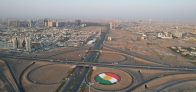 افتتاح حديقة جديدة تضم أكبر علم حجري لكوردستان في أربيل