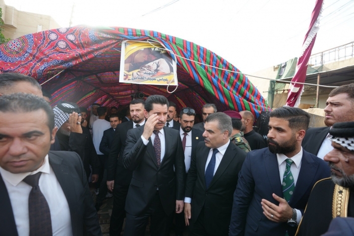 وفد من الديمقراطي الكوردستاني يحضر مجلس عزاء 