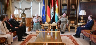 الرئيس بارزاني يستقبل السفير الألماني في العراق