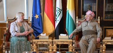 له سەلاحەددین سەرۆك مەسعود بارزانی پێشوازی لە بەڕێز كریستیەن هۆهمەن باڵیۆزی ئەڵمانیا لە عێراق كرد