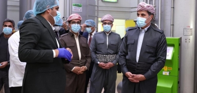 نيجيرفان بارزاني يتفقد مصنع 