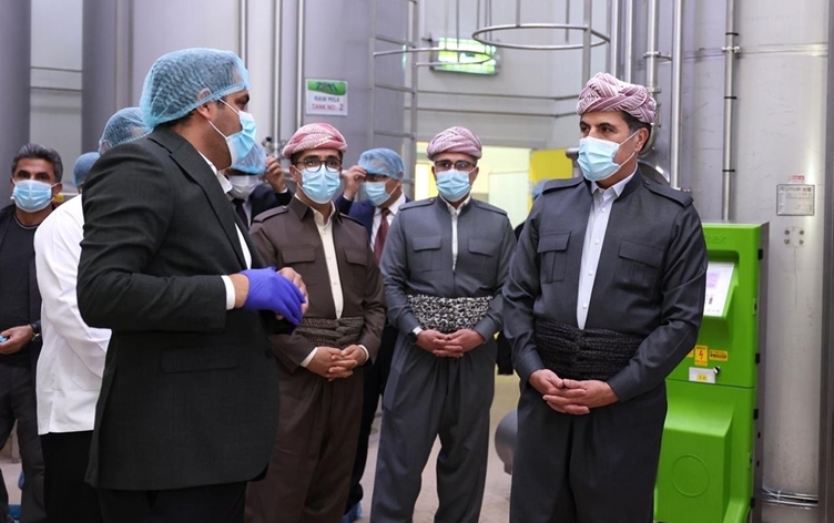 نيجيرفان بارزاني يتفقد مصنع 