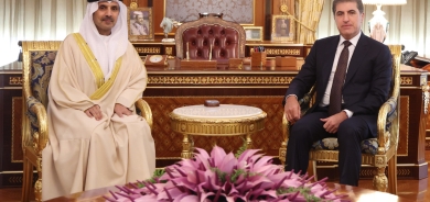 President Nechirvan Barzani meets with the Ambassador of Bahrain