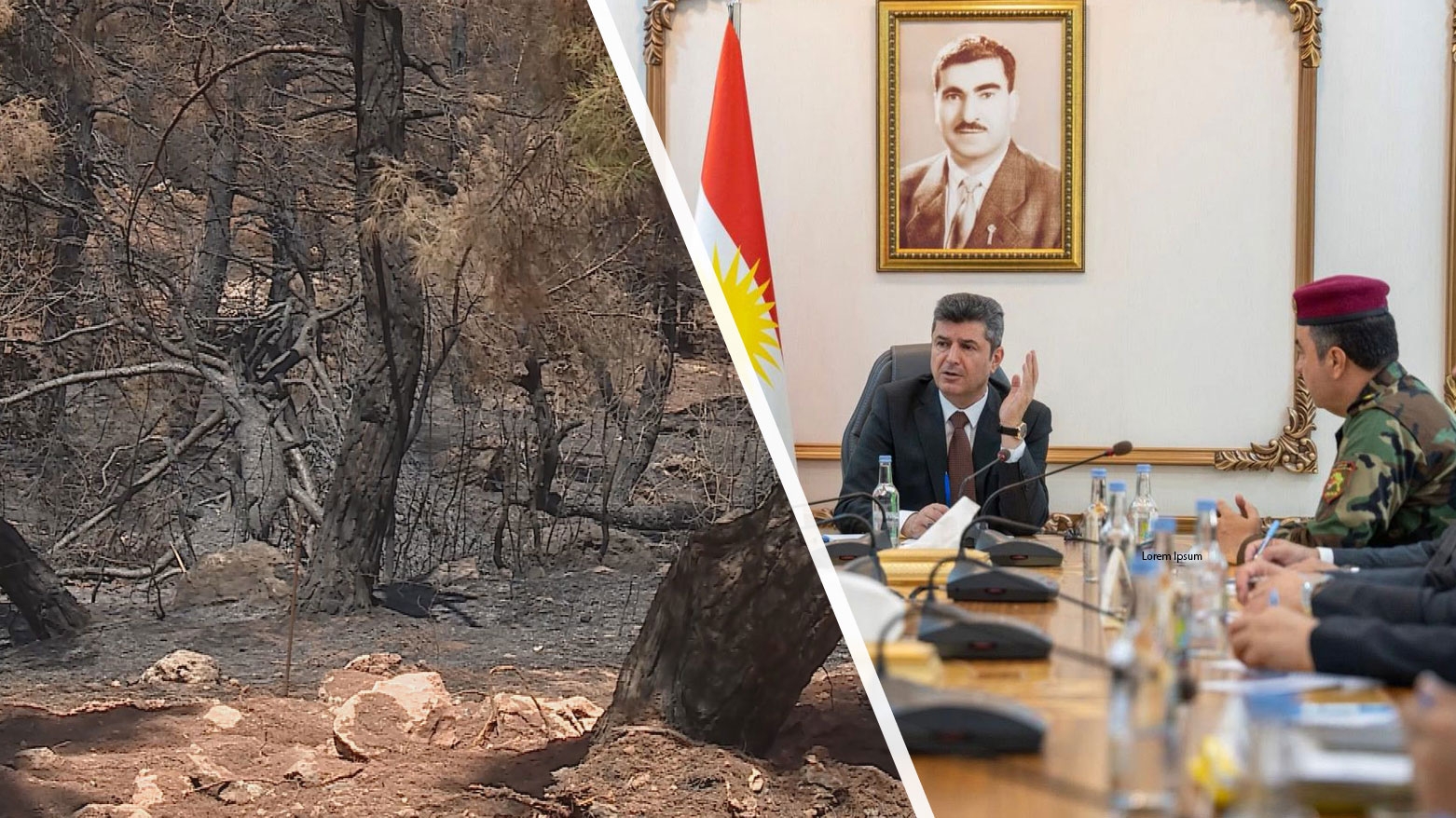 محافظ دهوك يتخذ إجراءات قانونية بحق متهمَين بإحراق أراضي ناحية زاويته