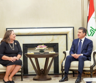 سه‌رۆكى هه‌رێمى كوردستان، پێشوازیى له‌ خاتوو گوينده‌لن گرين، كونسوڵى گشتيى نوێ و به‌ڕێز ستيف بيتنه‌ر؛ كونسوڵى گشتيى پێشووى ئه‌مه‌ريكا له‌ هه‌رێمى كوردستان كرد