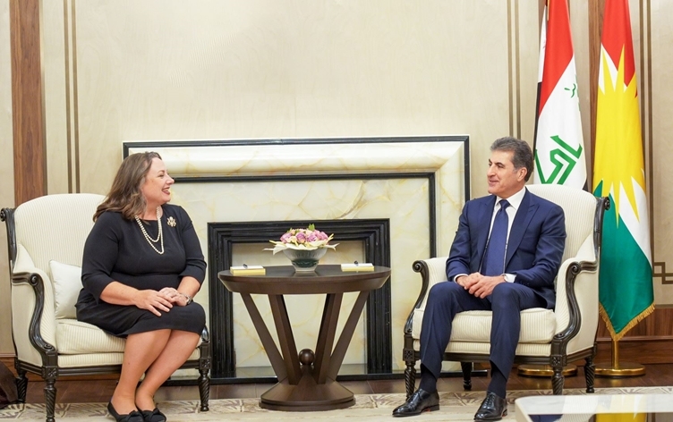 القنصل العام الأميركية الجديدة لنيجيرفان بارزاني: ننظر باهتمام إلى علاقاتنا مع إقليم كوردستان