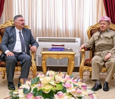 لە سەلاحەددین سەرۆك مەسعود بارزانی پێشوازی لە كەسایەتیی سیاسیی سووریا مەحمود ئەلموسەڵەت كرد