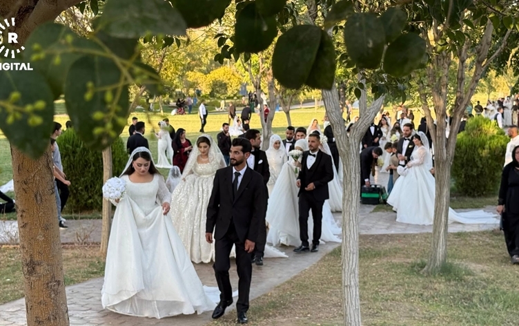 تنظيم حفل زفاف جماعي لـ 450 عريساً وعروساً بدهوك