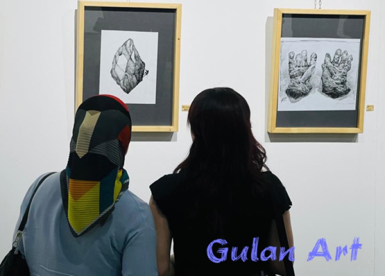 هونەرمەند (نەژاد كەوكەز)پێشانگەیەكی تایبەتی شێوەكاریی كردەوە