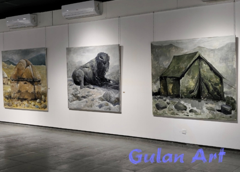 هونەرمەند (نەژاد كەوكەز)پێشانگەیەكی تایبەتی شێوەكاریی كردەوە