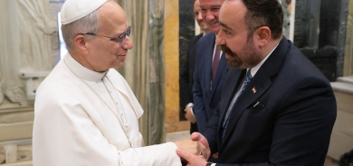 وزير النقل والاتصالات في كوردستان يلتقي بابا الفاتيكان