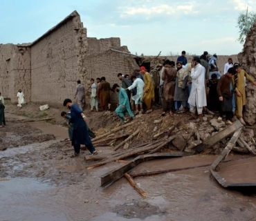 بارانێکی بەخوڕ لە عەدەن لە باشووری یەمەن دەبارێت
