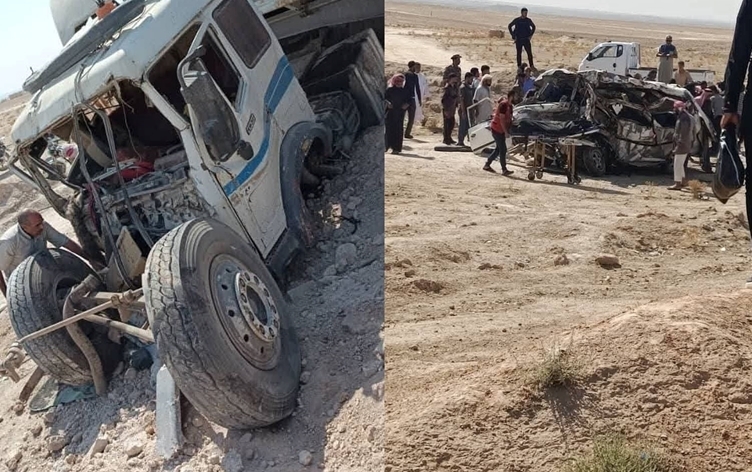 Li ser rêya Hisîça û Şedadê qezayeke giran, 11 kes mirin