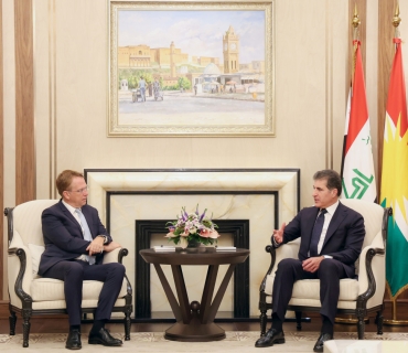 سەرۆکی هەرێمی کوردستان، لەگەڵ باڵیۆزی فەرەنسا لە عێراق بەڕێز پاتریک دۆرێل، پەیوەندییەکانی فەرەنسایان لەگەڵ عێراق و هەرێمی کوردستان تاوتوێ کرد