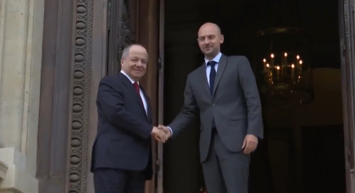 Barzani and French Foreign Minister Strengthen Strategic Ties in Paris Meeting