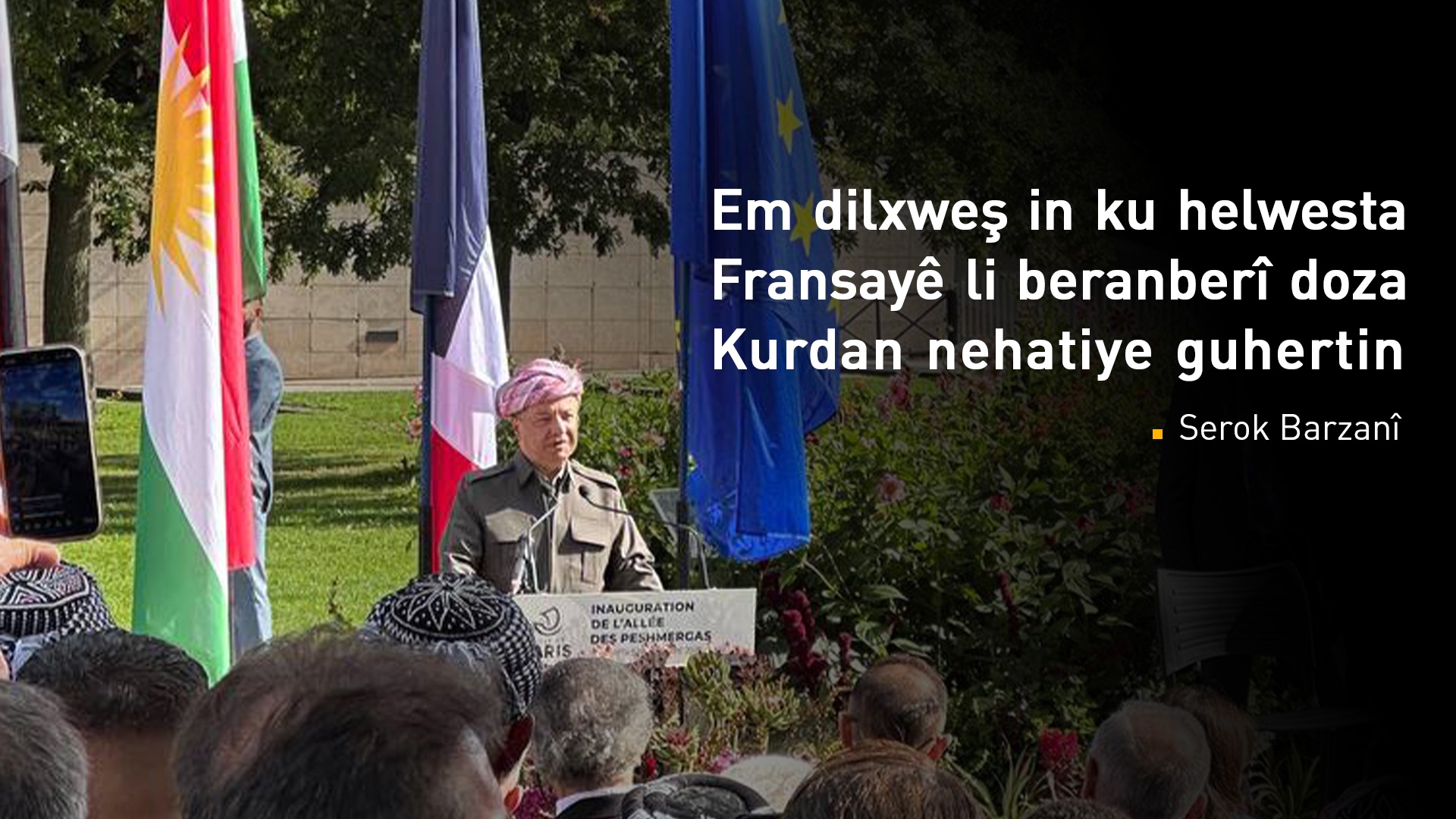 Serok Barzanî: Kurdistan dê herdem cihê pêkvejiyanê be