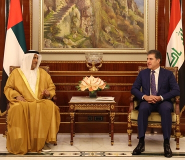 سه‌رۆكى هه‌رێمى كوردستان، پێشوازيى له‌ به‌ڕێز سه‌عيد ئه‌لهاجرى، وه‌زيرى ده‌وڵه‌ت و نێرده‌ى تايبه‌تى ئيمارات بۆ كاروبارى ئابوورى بۆ هه‌رێمى كوردستان و شاندێكى ياوه‌رى، كرد