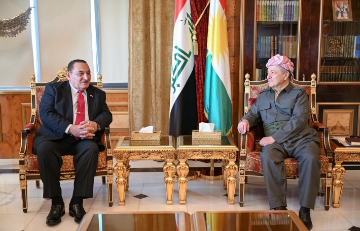 سەرۆک مەسعود بارزانی پێشوازی لە ژمارەیەک کەسایەتیی ئاشوریی نیشتەجێی ئەمریکا بە سەرۆکایەتی بەڕێز سام دەرمۆ سەرۆکی دامەزراوەی ئاشورییەکان لە پێناو دادوەریدا کرد