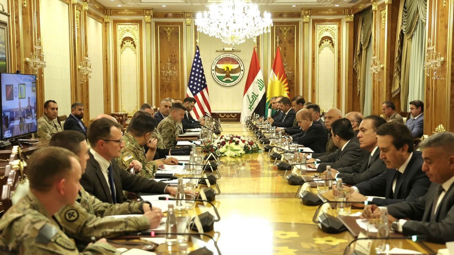 رئاسة إقليم كوردستان تستضيف اجتماعاً مشتركاً مع وفدٍ أميركي بشأن توحيد البيشمركة