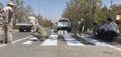حلبجة تطلق مشروعاً لتعزيز السلامة المرورية بتخطيط وتجديد شوارعها