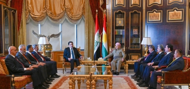 الرئيس بارزاني يستقبل وفداً من ائتلاف الأساس العراقي