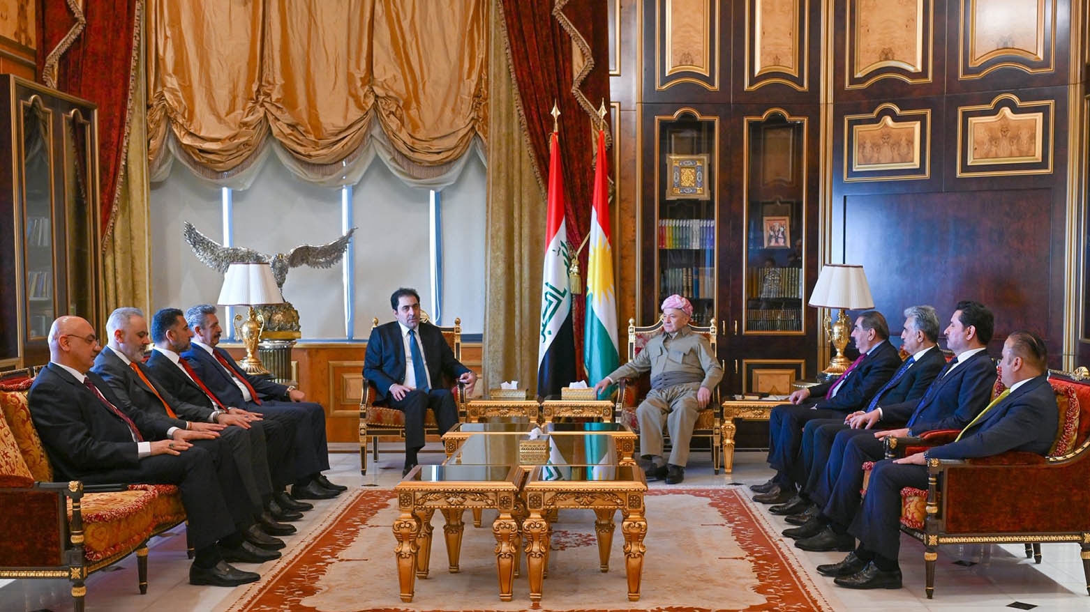 الرئيس بارزاني يستقبل وفداً من ائتلاف الأساس العراقي