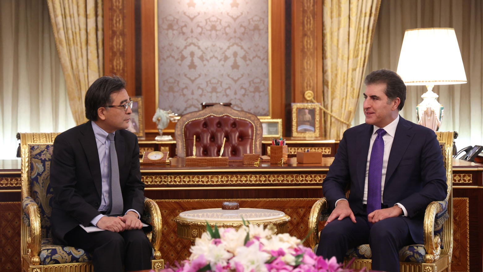 نيجيرفان بارزاني  يبحث مع  السفير الياباني علاقات اليابان مع العراق واقليم كوردستان