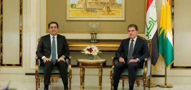 President Nechirvan Barzani receives the Deputy Speaker of the Iraqi Parliament