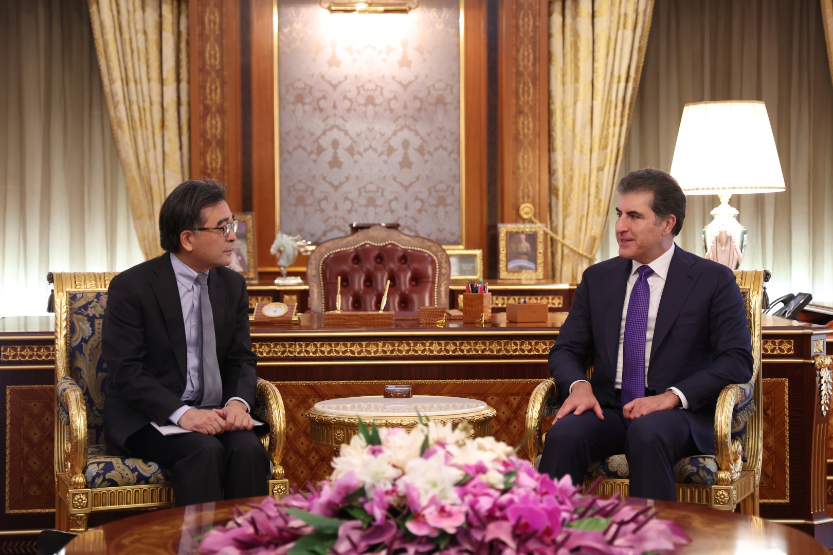 President Nechirvan Barzani, Japanese Ambassador Discuss Iraq’s Situation, Erbil-Baghdad Ties, and Investment Opportunities