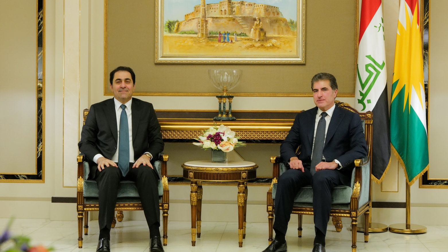 Nêçîrvan Barzanî û Muhsîn Mendelawî tekezî li ser çareserkirina kêşeyên Hewlêr û Bexdayê kirin