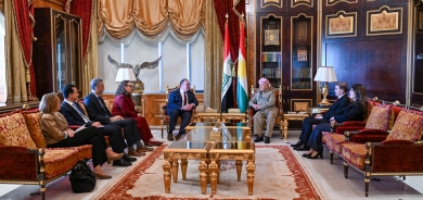 لە سەلاحەددین سەرۆك مەسعود بارزانی پێشوازی لە بەڕێز جۆشوا هاریس هەڵسوڕێنەری باڵیۆزخانەی ئەمەریكا لە عێراق كرد.