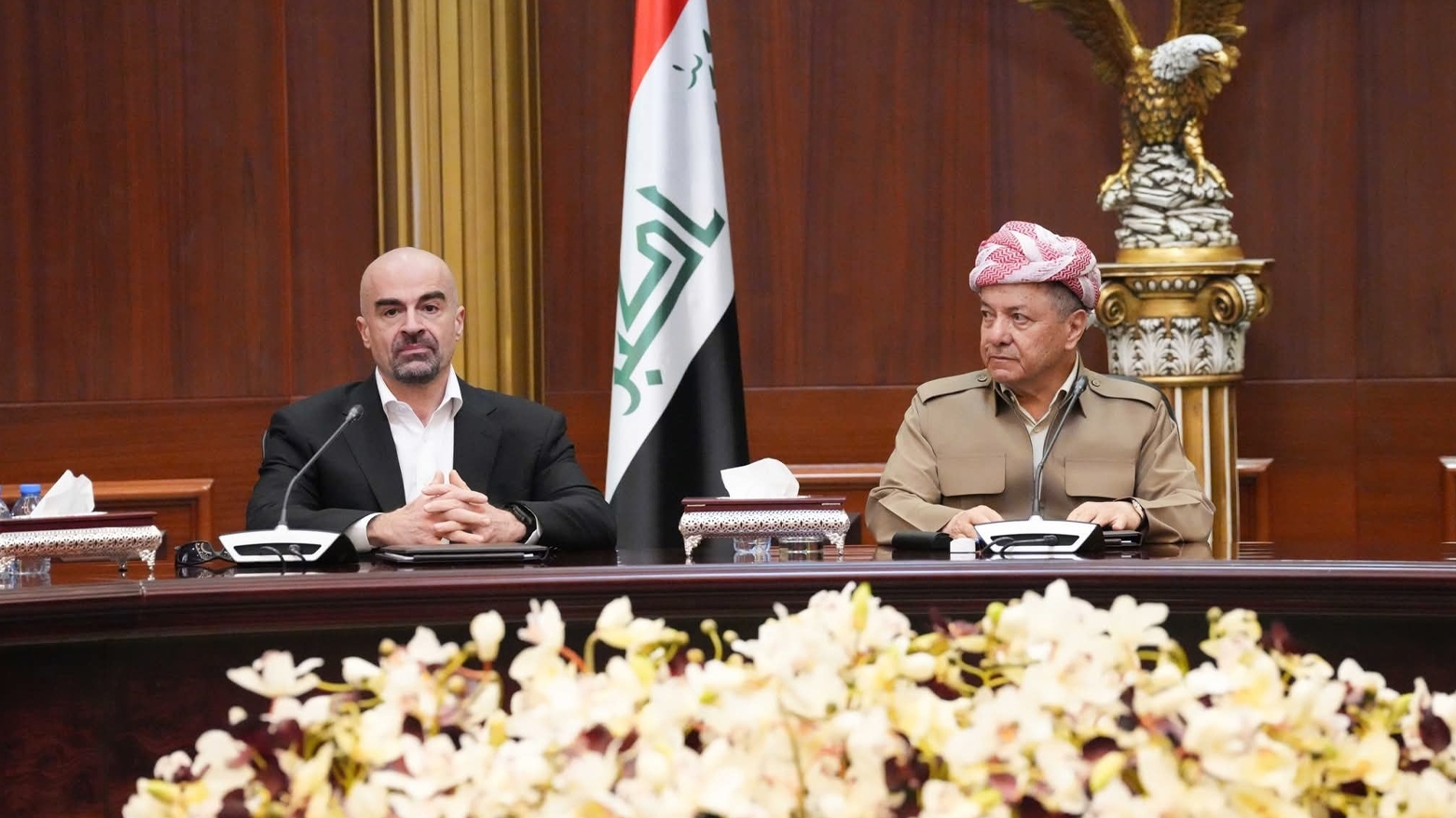 Serok Barzanî û Bafil Talebanî li ser hejmarek mijar civiyan