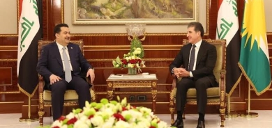 President Nechirvan Barzani receives a phone call from Prime Minister Al-Sudani