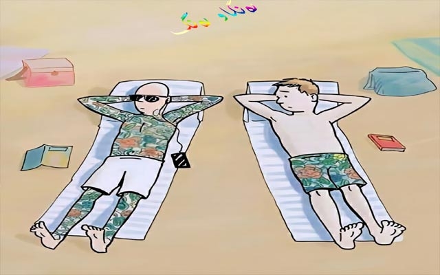 كاریكاتێر، ئەم كاریكاتێرە باس لەو كەسانە دەكات كە گرنگی بە تاتۆ دەدەن