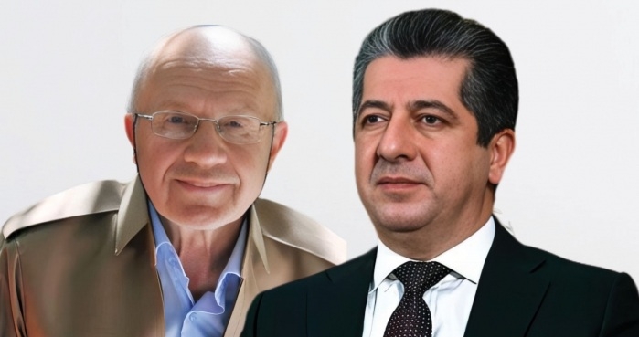 مسرور بارزاني يطمئن على صحة إسماعيل بشيكجي