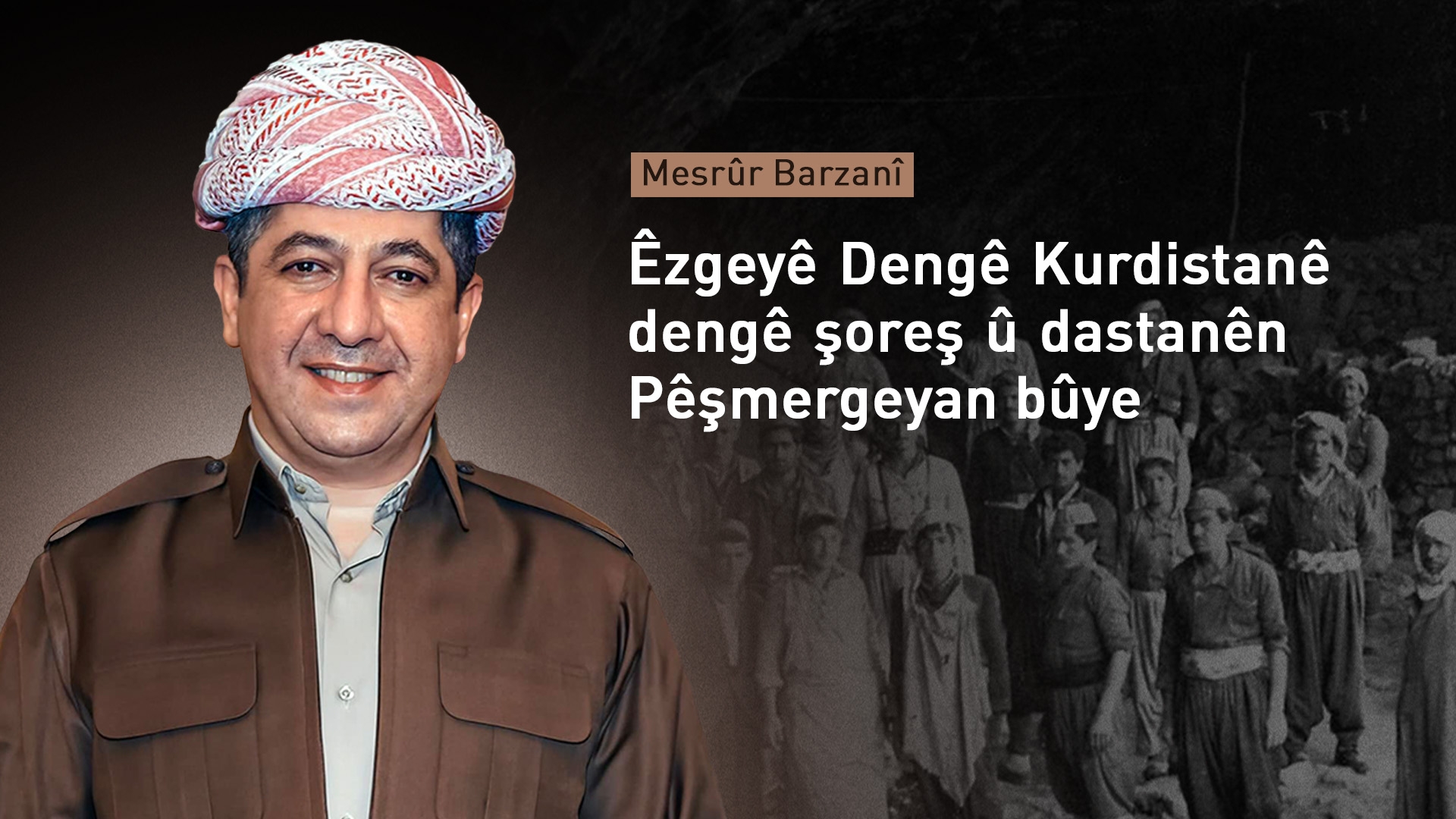 Mesrûr Barzanî salvegera damezrandina Êzgeyê Dengê Kurdistanê pîroz dike