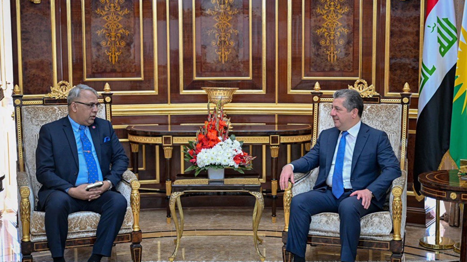 Mesrûr Barzanî û Balyozê Bengladeşê pêşxistina pêwendiyên dualî gotûbêj kirin