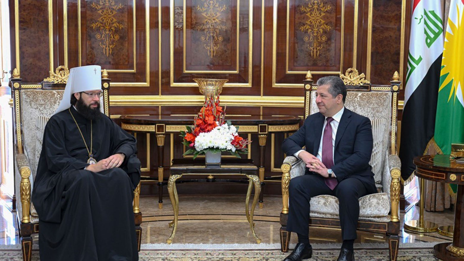 رئيس حكومة إقليم كوردستان يستقبل وفداً من الكنيسة الأرثوذكسية الروسية