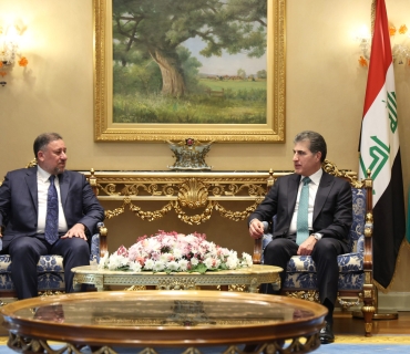 سه‌رۆكى هه‌رێمى كوردستان، پێشوازيى له‌ به‌ڕێز خه‌ميس ئه‌لخه‌نجه‌ر، سه‌رۆكى هاوپه‌يمانيى ئه‌لسياده‌ و شاندێكى ياوه‌رى كرد