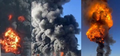 اندلاع حريق كبير في محطة وقود بحي 