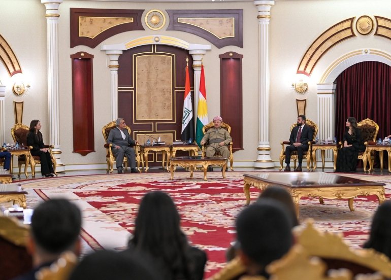 لە پیرمام سەرۆک مەسعود بارزانی پێشوازی لە 110 گەنجی پارچەکانی کوردستانیی دانیشتووی دیاسپۆرا کرد کە لە ناویاندا 12 گەنجی وڵاتانی ئەوروپاییش هەبوون