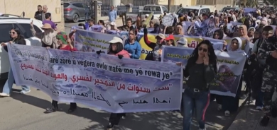 QAMIŞLO - Xwenîşandana koçberên ji Serê Kaniyê: ‘Vegera ewle mafê me ye’