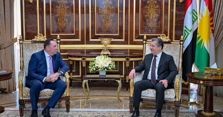 Serokê Hikûmetê, ji ber dawî hatina erkê wî pêşwazî li Konsulê Komara Çek kir