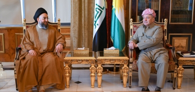 الرئيس بارزاني يستقبل رئيس تيار الحكمة الوطني