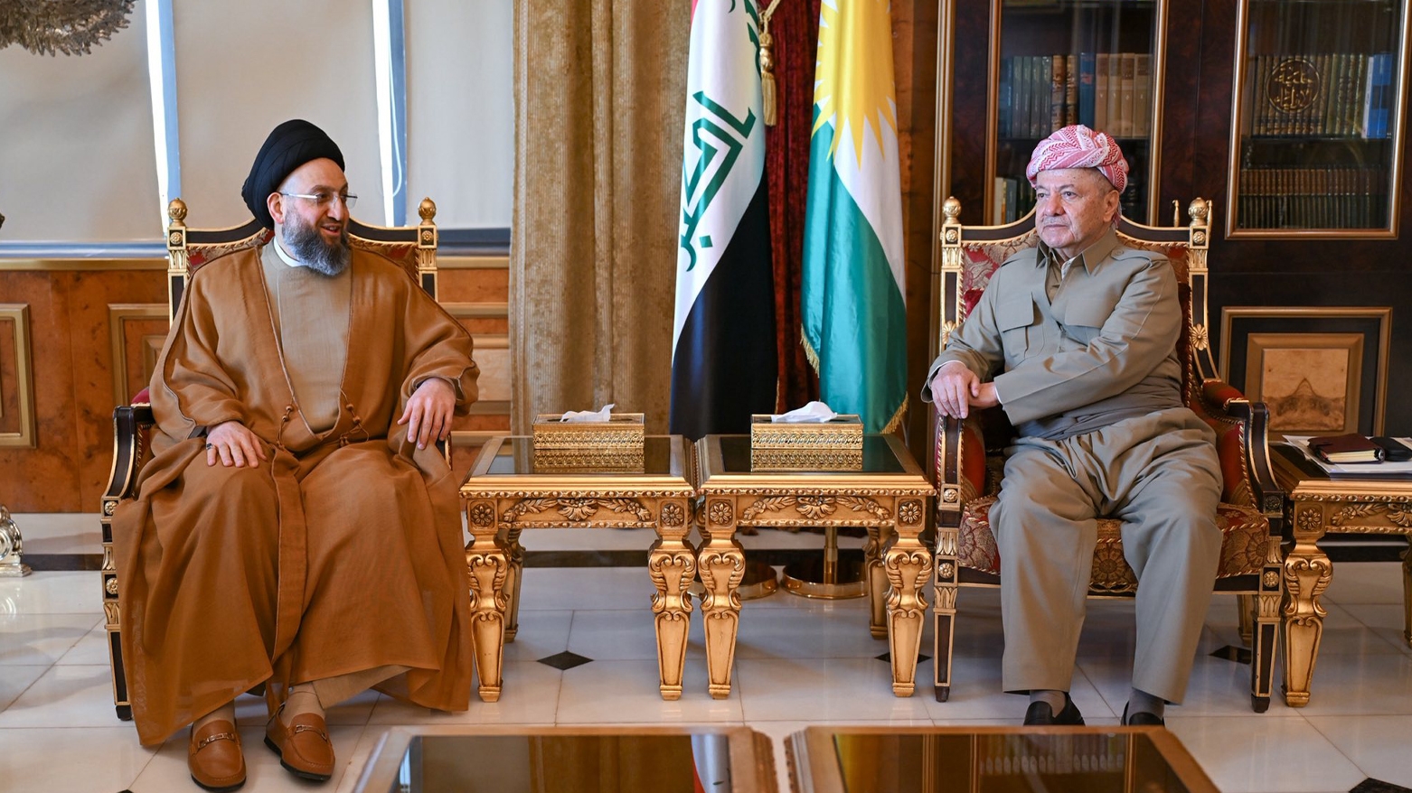 الرئيس بارزاني يستقبل رئيس تيار الحكمة الوطني