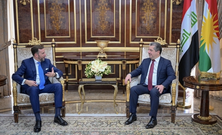 Mesrûr Barzanî û Balyozê Îtalyayê tekezî li girîngiya pêşxistina têkiliyên herdu aliyan kirin