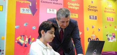 مسرور بارزاني: شباب كوردستان قادرون على الابتكار والمشاركة في التقدّم التكنولوجي العالمي