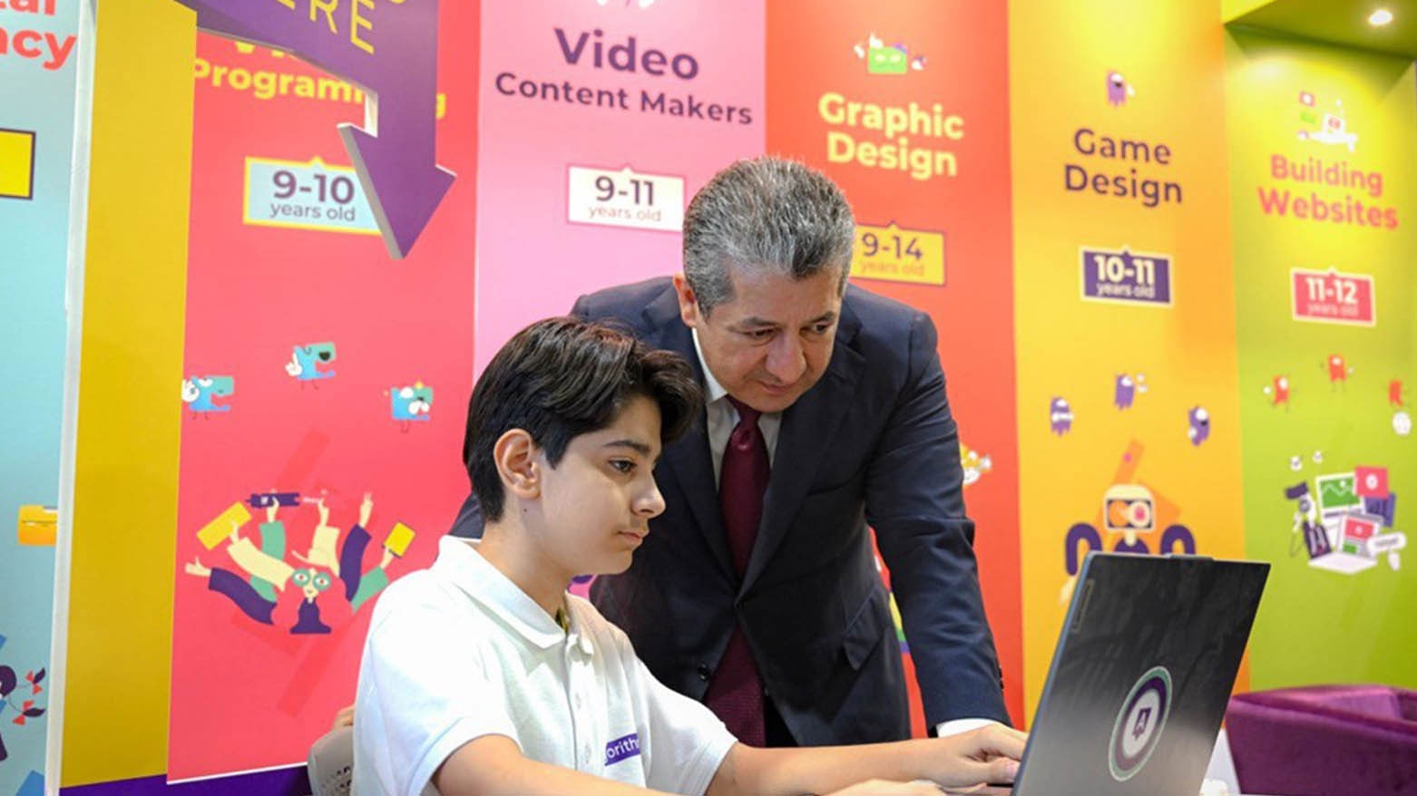 مسرور بارزاني: شباب كوردستان قادرون على الابتكار والمشاركة في التقدّم التكنولوجي العالمي