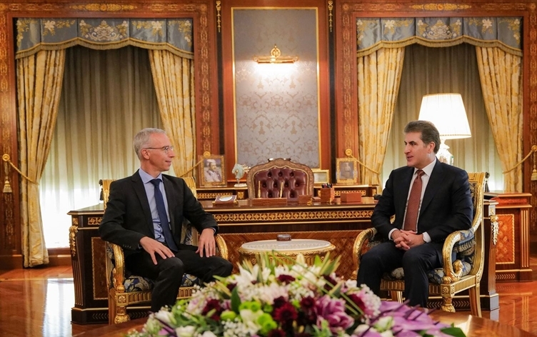 السفير الألماني يؤكد لنيجيرفان بارزاني رغبة بلاده بتعزيز العلاقات مع العراق وإقليم كوردستان